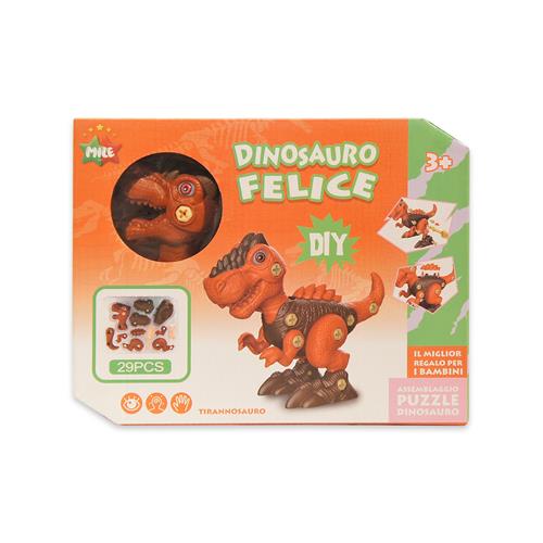 Dinosaurio naranjo armable		 		