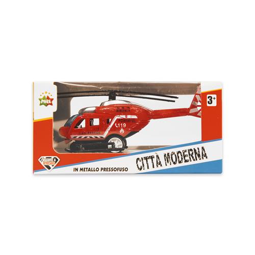 Helicoptero metalico a escala		 		