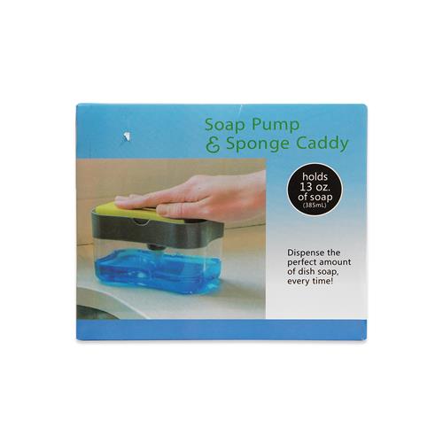 Dispensador de jabón con esponja integrada - 385 ml		 		