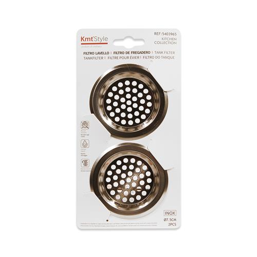 Filtro para fregadero Kmt Style 7.5 cm (pack 2 unidades)		 		
