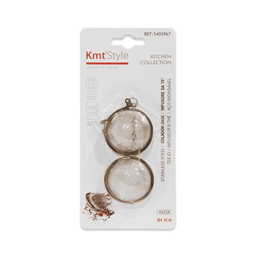 Infusor de té Kmt Style acero inoxidable 4.5 cm		 		