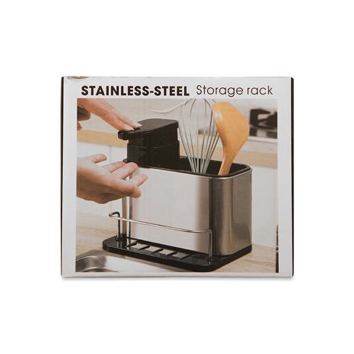 Organizador para Utensilios con Dispensador de Jabón		 		