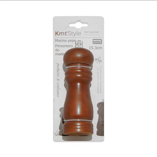 Pimientero madera 15.3 cm		 		