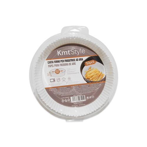 Papel para freidora de aire 20 cm (50 unidades)		 		