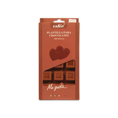 Molde de silicona para chocolates Exlin		 		