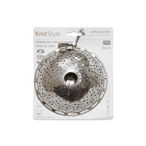 Cesta de vapor acero inoxidable 16 cm		 		