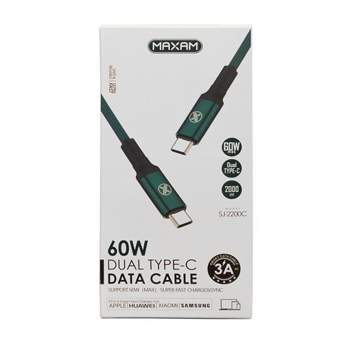 Cable Maxam USB a Micro USB 1 Metro 3A Reforzado		 		