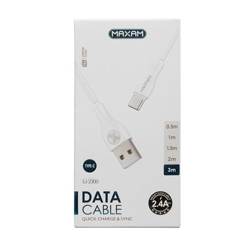 Cable Maxam USB a Micro USB 1 Metro 3A Reforzado		 		