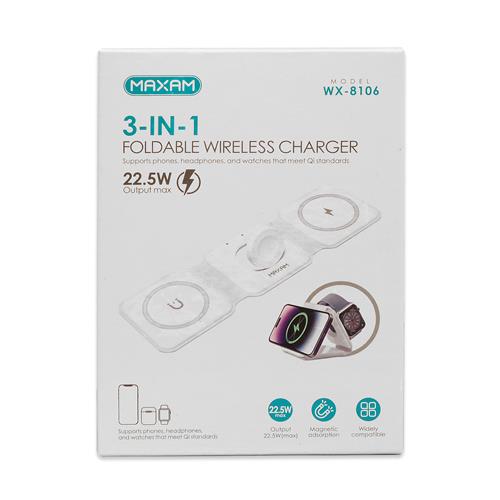 Cargador Inalámbrico Maxam 15W Tipo C		 		