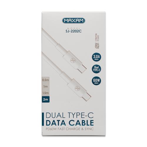 Cable Maxam USB a Tipo C 1 Metro 3A Reforzado		 		