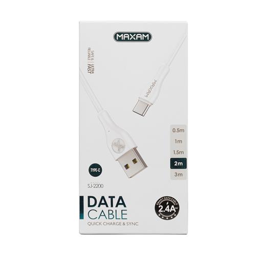 Cable Maxam USB a Micro USB 1 Metro 3A Reforzado		 		