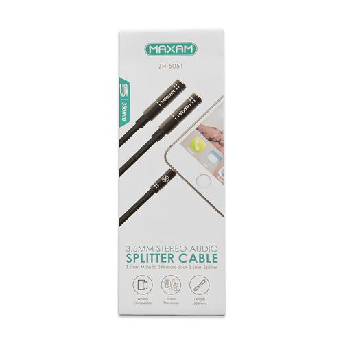 Audífonos Maxam Diadema con Micrófono y Cable 3.5 mm		 		